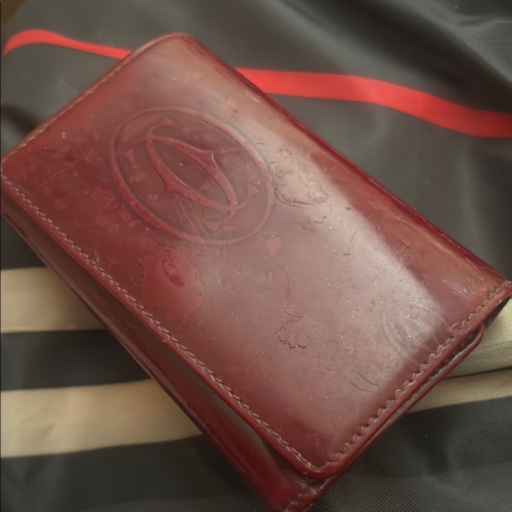 Cartier Chic Red Leather Keycase